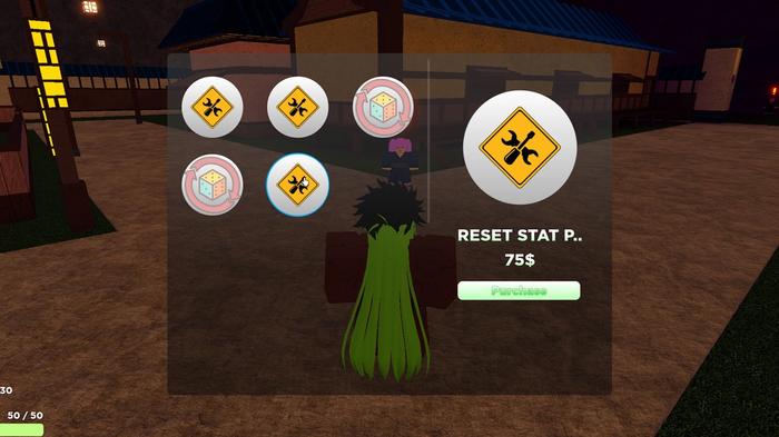 How to get more rolls using the radial menu and Robux in Slayers Unleashed.