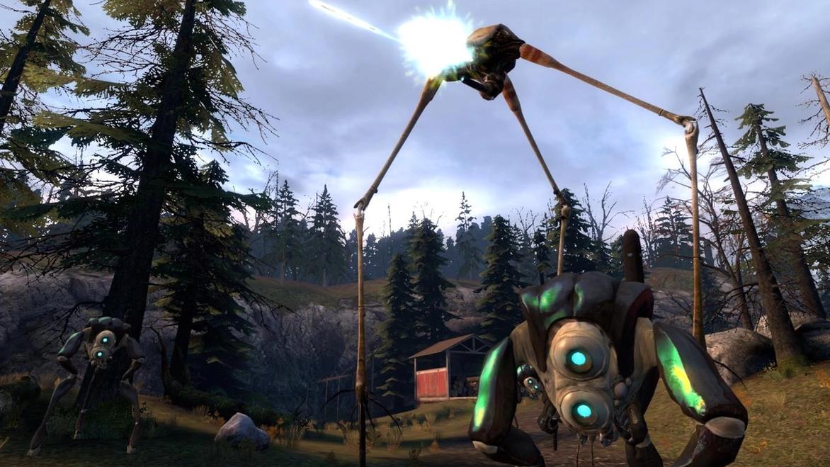 A promo screenshot for Half-Life 2: Episode Two.
