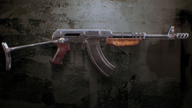 Image showing Vargo S assault rifle on grey background