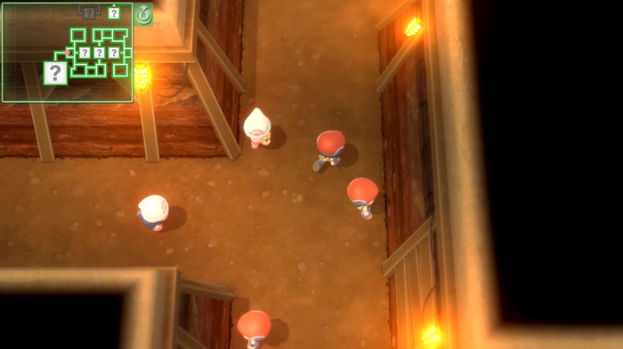 Pokémon Trainers in the Grand Underground of Pokémon Brilliant Diamond and Shining Pearl, where Everstone and Geodude can be found.