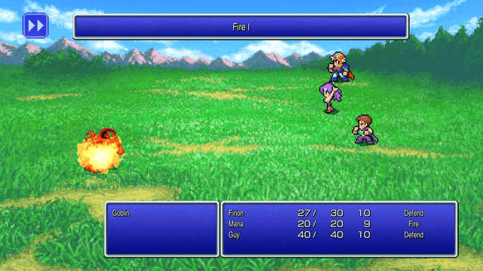 Image showing Final Fantasy 2 magic and graphic enhancements