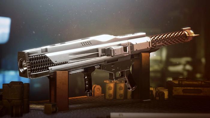 Image from Destiny 2 showing a currently unnamed rocket launcher arriving in Season 15.