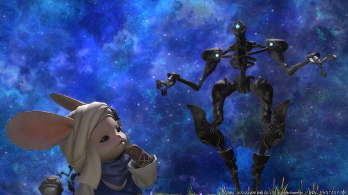A Lopporit pondering an Omicron in FFXIV 6.25.