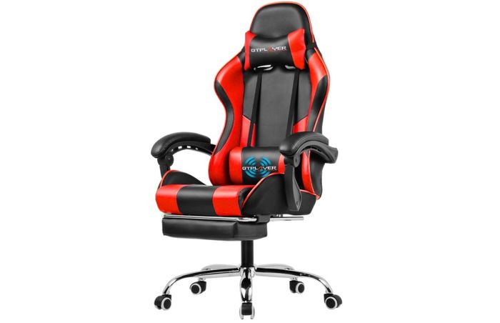 Best Gaming Chair GTPLAYER, product image of red and black gaming chair