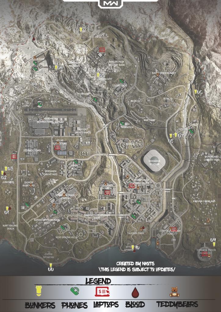warzone red access card locations