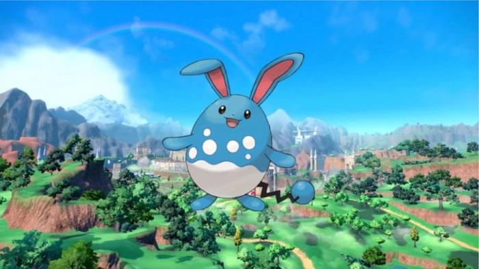 Azumarill in Pokémon Scarlet and Violet. 
