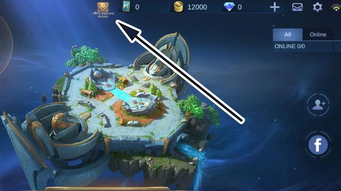 An infographic showing how to claim the Floral Crown rebate in Mobile Legends.
