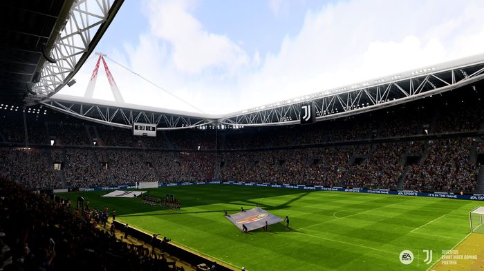 Image of Juventus' Allianz Stadium in FIFA 23.