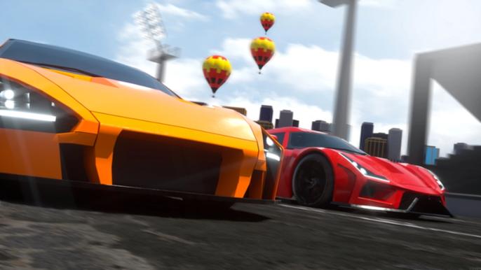 Image of two Roblox cars in Vehicle Legends.