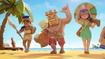 Image of three Clash of Clans characters on a beach.