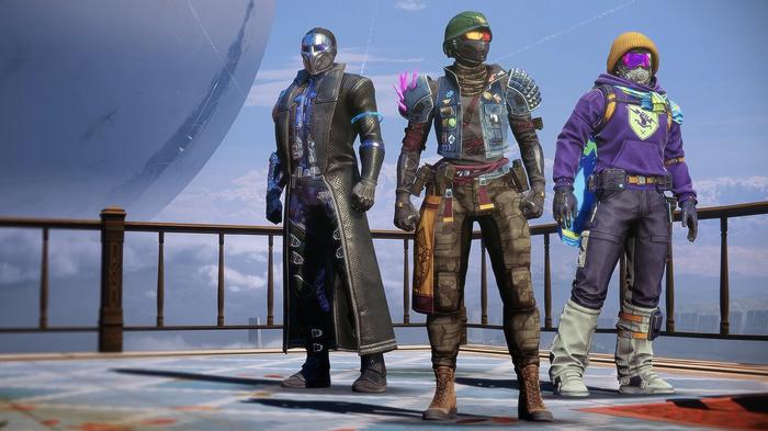 Cosmetics from the Destiny 2 30th Anniversary Pack