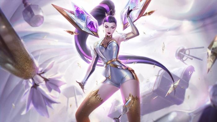 Prestige K/DA Kai'sa, can be bought with Mythic Essence, league of legends