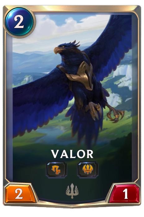 Valor's card