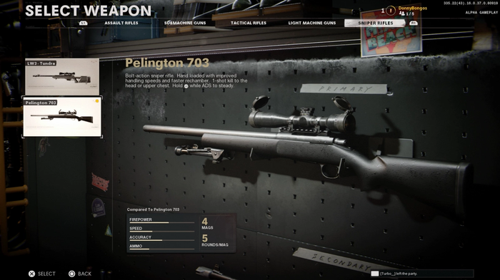 Black Ops Cold War Pelington 703