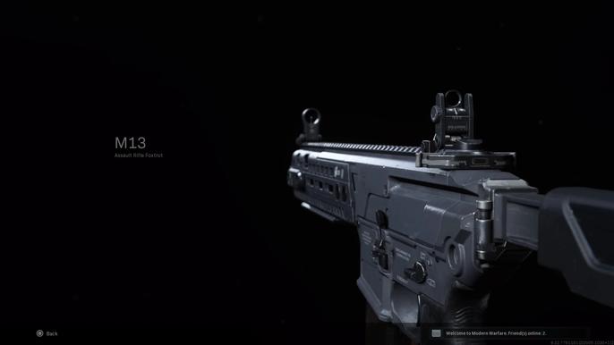 Image showing M13 assault rifle on black background