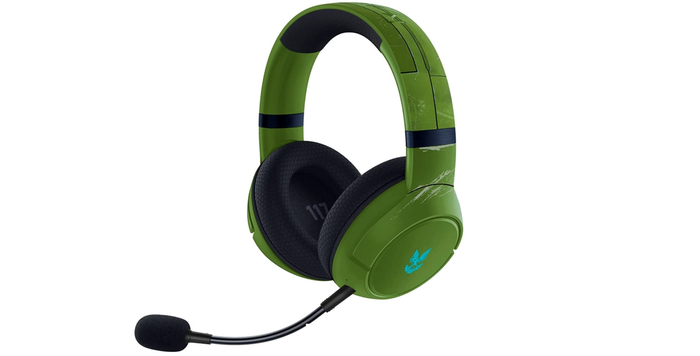 best Razer headset for Halo Infinite, product image of a green gaming headset