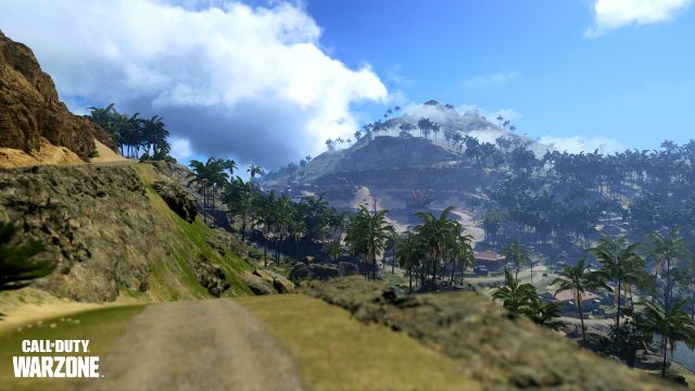 Warzone Pacific Map Showing Mountain In Background