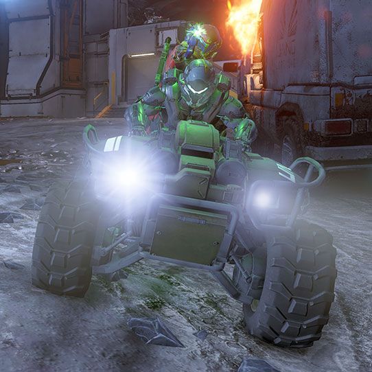 The Halo Infinite Mongoose, it looks like a quadbike.