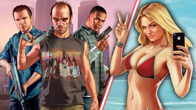 An image of GTA 5's protagonists.