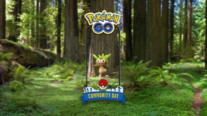 picture of chespin community day in Pokemon Go