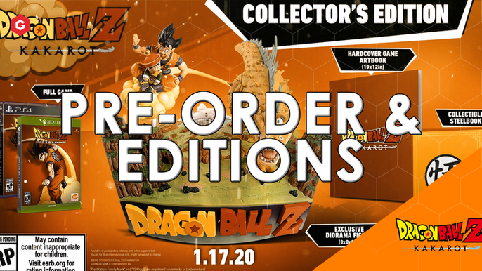 Dragon Ball Z Kakarot Ps4 Pre Order Bonuses Collectors Edition Deluxe Edition Ultimate Edition And Season Pass Dlc