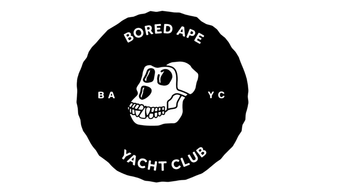 Bored Ape Yacht Club Logo on White Background