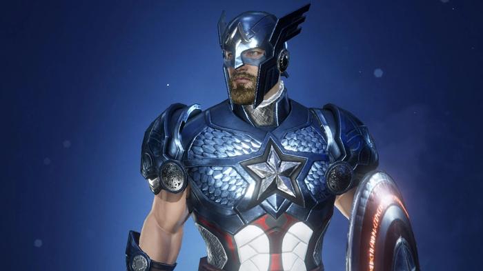 The Midgardia Captain America costume in Marvel Future Revolution.