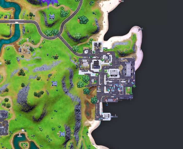 Dirty Docks is located to the west of the Fortnite island.