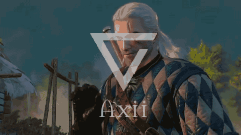 The Witcher 3 move Axii performed on NPC.