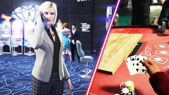 Some of GTA Online's casino games.