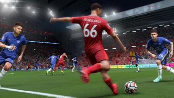 Image showing Trent Alexander-Arnold in FIFA 22 next to Chelsea players