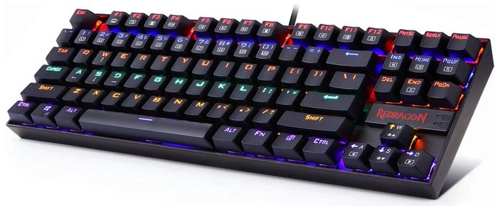 best budget keyboard for Halo Infinite, product image of a tenkeyless gaming keyboard with RGB lighting
