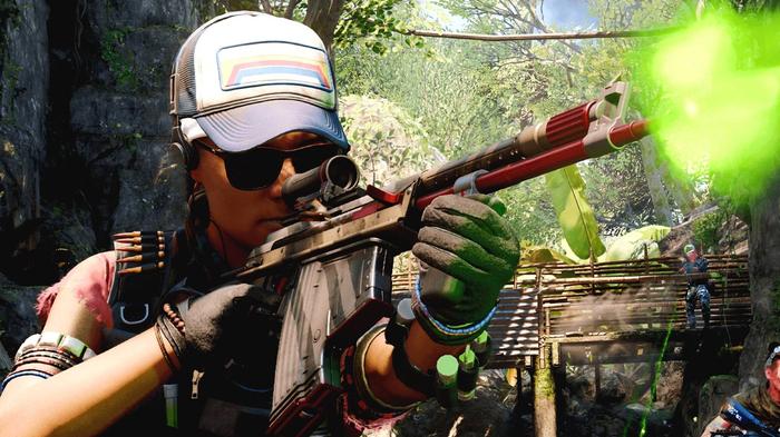 Image of Warzone player shooting gun