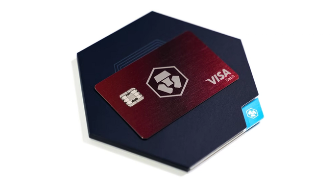 Image of Crypto.com VISA card.