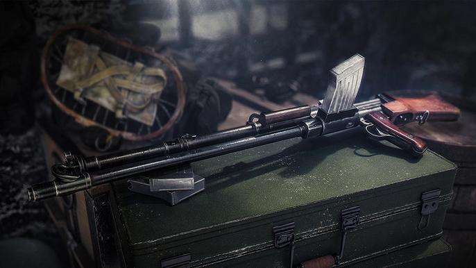 Image showing KG M40 assault rifle lying down on table