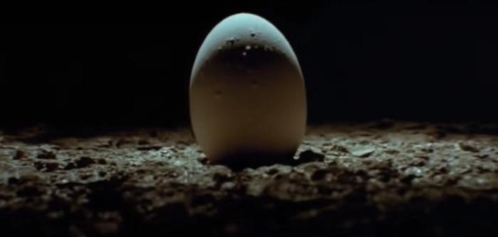The egg, containing Xenomorph, of Alien from 1979.