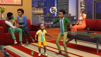 A promo screenshot for The Sims 4.