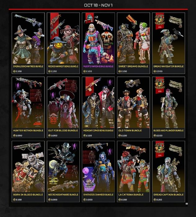 Image showing Apex Legends Fight or Fright 2022 skins