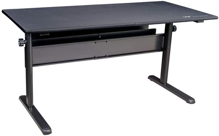 Best gaming desk Thermaltake, product image of black desk