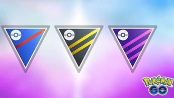 Image of the three league types in Pokémon GO
