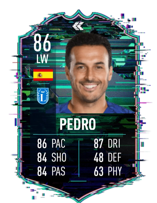 FIFA 22 Flashback Pedro FUT Ultimate Team SBC Card Stats
