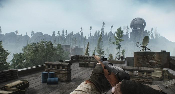 A Scav player on the Reserve map in Escape From Tarkov.