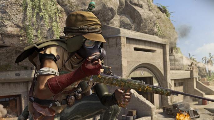 Image showing Warzone player holding marksman rifle