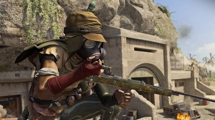 Image showing Warzone player holding marksman rifle