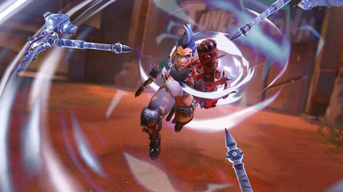 Image of a fighter attacking in Overwatch 2.