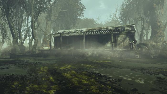 An image from the Fallout 4 Point Lookout mod.