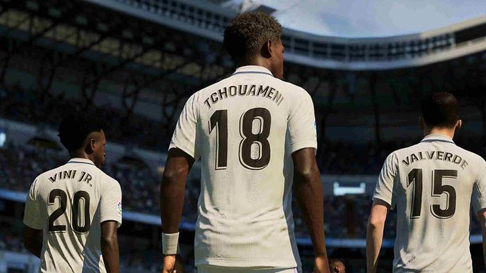 Image of Real Madrid players in FIFA 23.