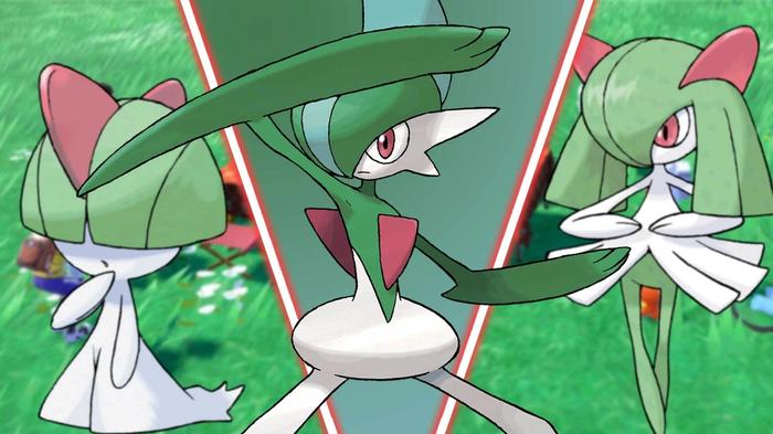 Ralts, Kirlia, and Gallade in Pokemon