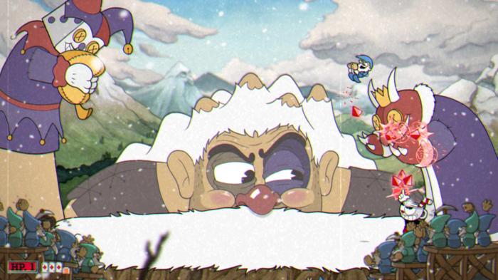Glumstone the Giant phase 2 in Cuphead.