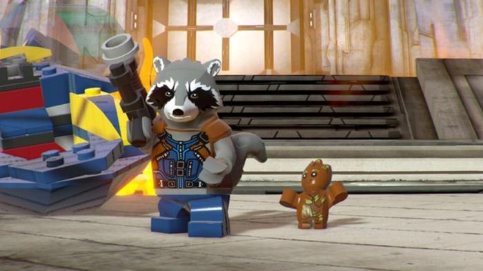 Rocket Racoon and Baby Groot